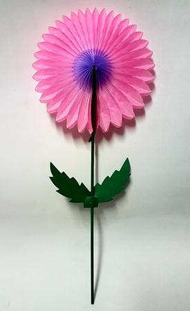 Enfeite Margarida Flor Rosa Roxo