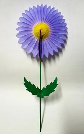 Enfeite Margarida Flor Lils Amarelo