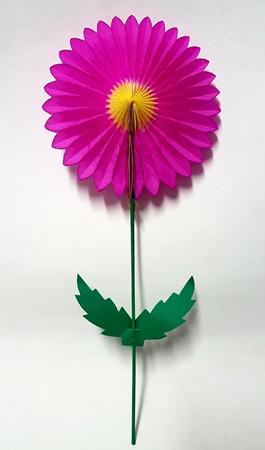 Enfeite Margarida Flor Pink Amarelo