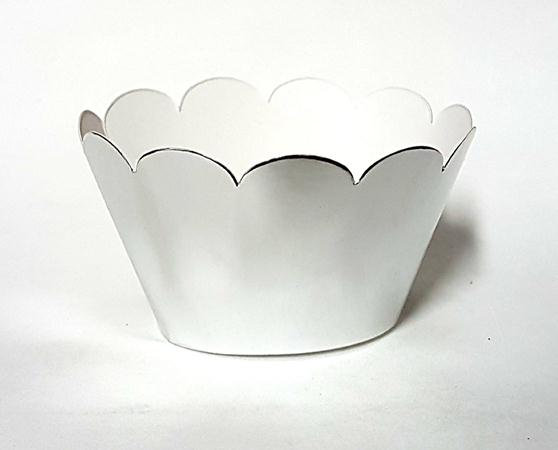 Saia Para Cupcake Metalizada Prata