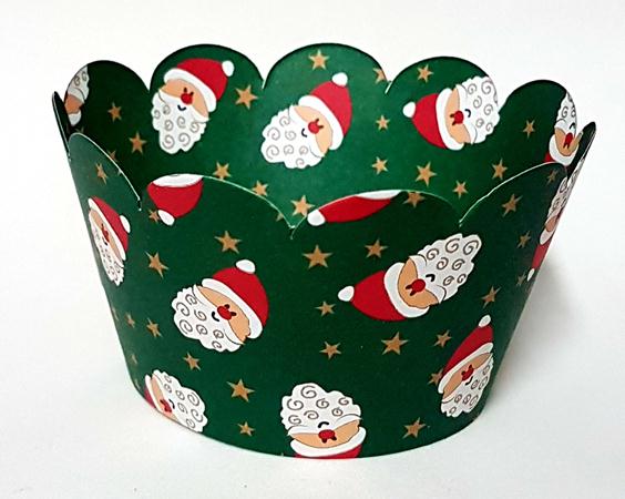Saia Para Cupcake Decorado Natal 3