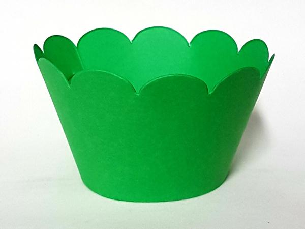 Saia Para Cupcake Cores Verde Claro 12 Unidades