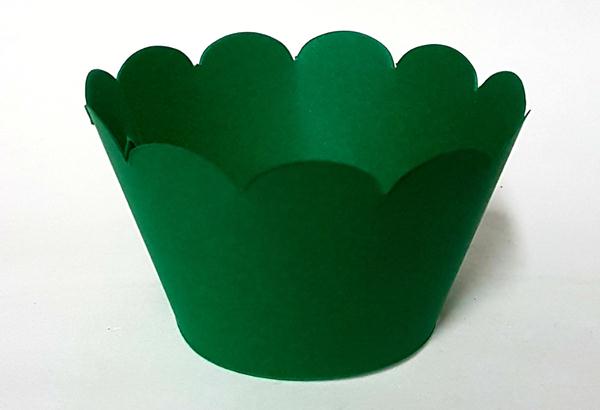 Saia Para Cupcake Cores Verde Escuro 12 Unidades