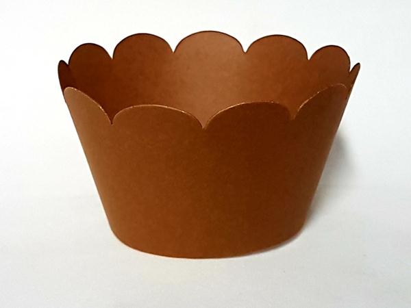 Saia Para Cupcake Cores Marrom 12 Unidades
