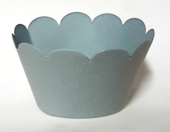 Saia Para Mini Cupcake Colorida Cinza