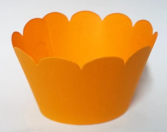 Saia Para Cupcake Cores Laranja 12 Unidades
