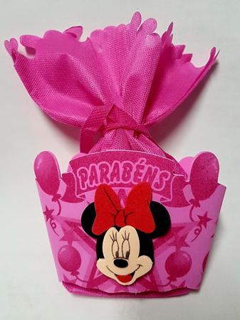 Saquinho Porta Treco Minnie Rosa Unidade