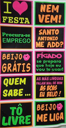 Plaquinhas Balada Neon