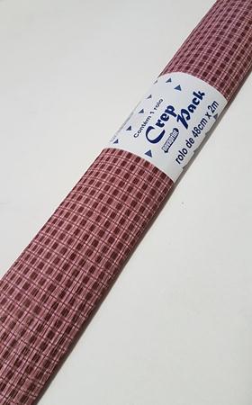 Crepom Parafinado Decorado Xadrez Caf Rosa