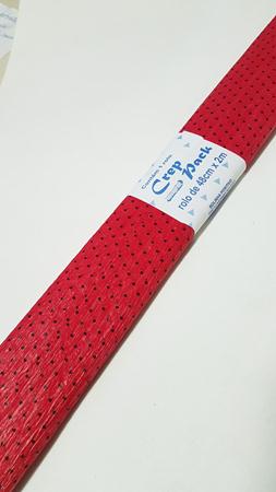 Crepom Parafinado Decorado Vermelho Po Preto