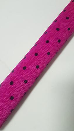 Crepom Super Crepe Pink Po Preto 0,48x2,5m