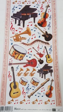 Aplique Decoupage Instrumentos