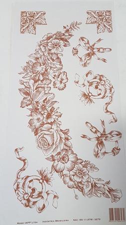 Aplique Decoupage Flor