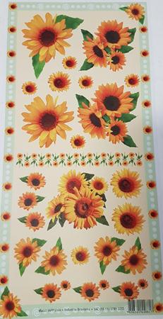 Aplique Decoupage Girassol