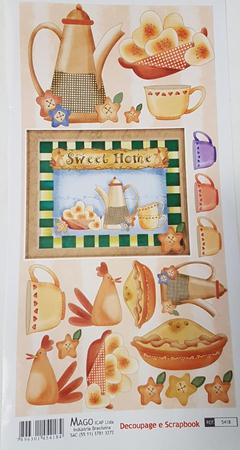 Aplique Decoupage Sweet Home