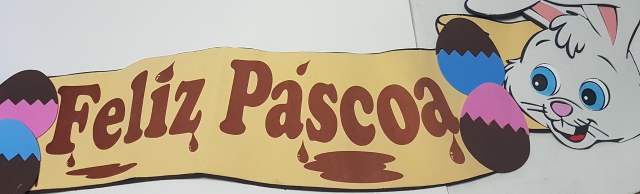 Faixa Feliz Pscoa Ovo Unidade