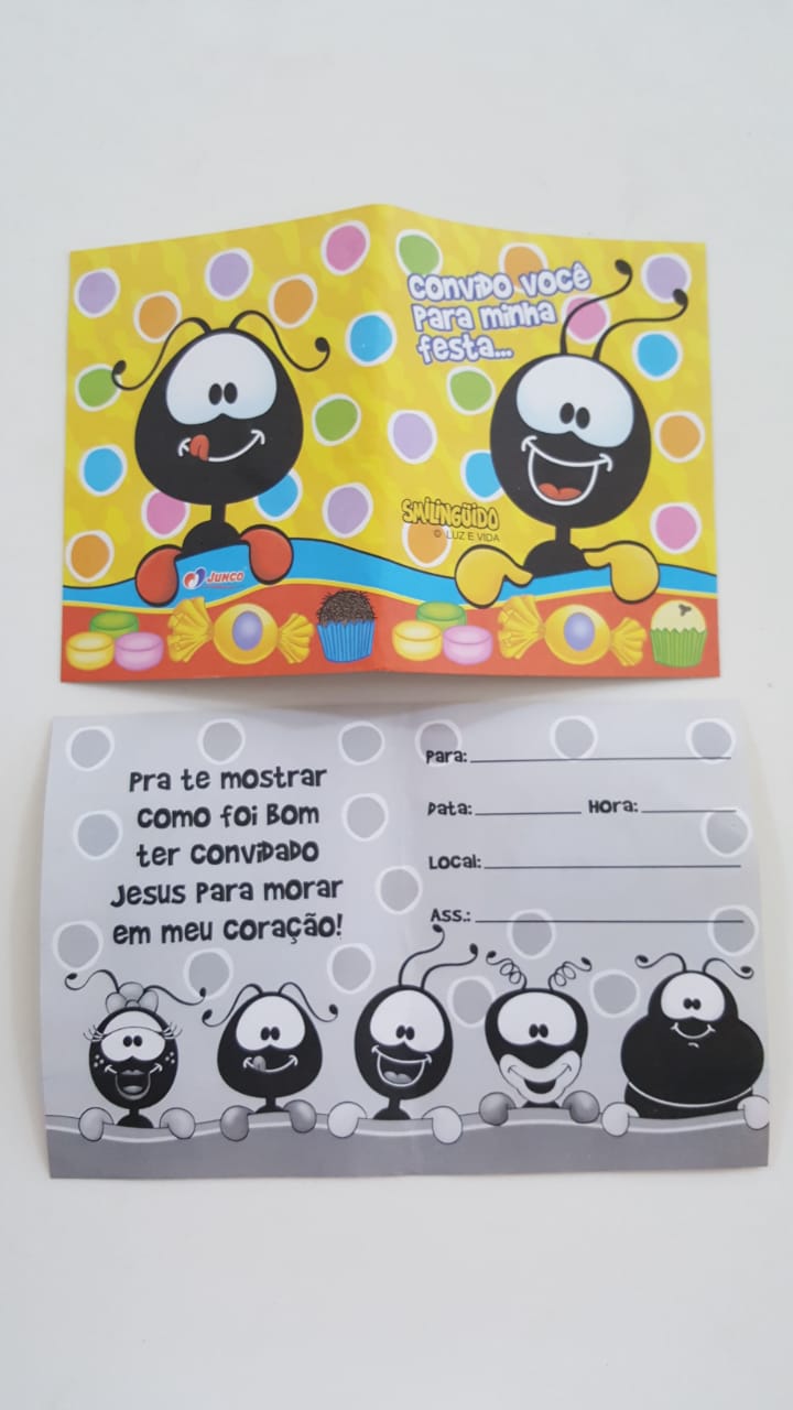 Convite Smilinguido 10 Unidades