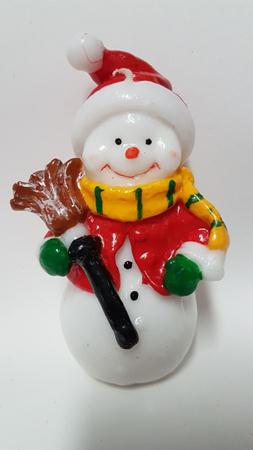 Vela Boneco Neve Vassoura Unidade