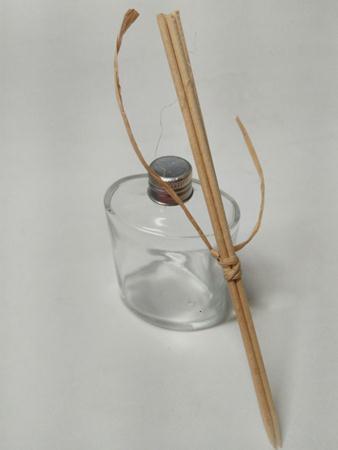 Pote Vidro Tampa Metlica e Palito Aromatizador