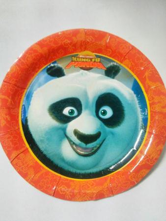 Prato Kung Fu Panda 18cm 08 Unidades