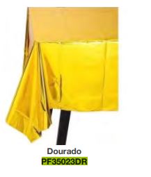 Toalha Metalizada Dourada 1,37 x 1,83 m Unidade