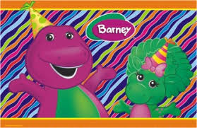 Toalha Plstica Barney Unidade