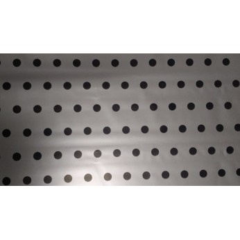 Toalha 78x78 Perolada Po Prata e Preto
