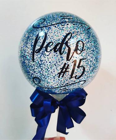 Topo de Bolo Bubble Personalizado 5 Polegadas (Cores A Escolher) Unidade