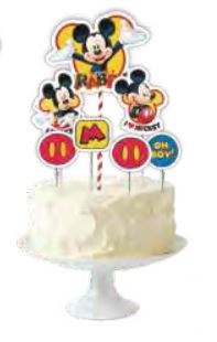 Topo De Bolo Mickey 07 Itens