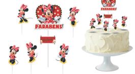 Topo de Bolo Minnie 07 Itens