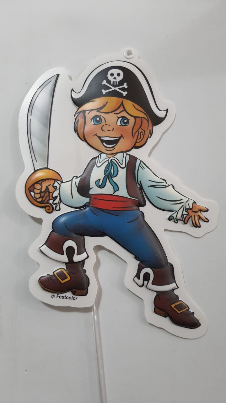 Topo de Bolo Piratas do Caribe Duplex Unidades
