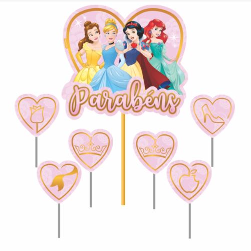 Topo De Bolo Impresso Princesas Unidade
