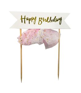 Topper Madeira Pink Birth Com Tule 12970