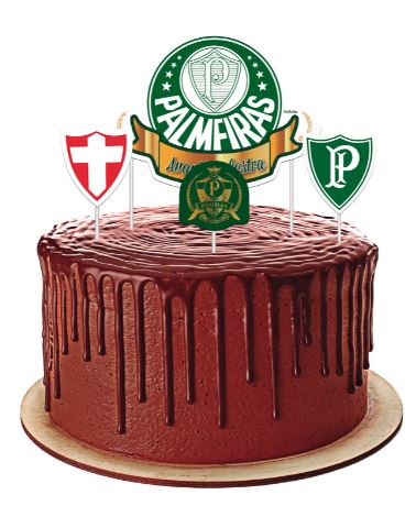 Topper Para Bolo Palmeiras Unidade