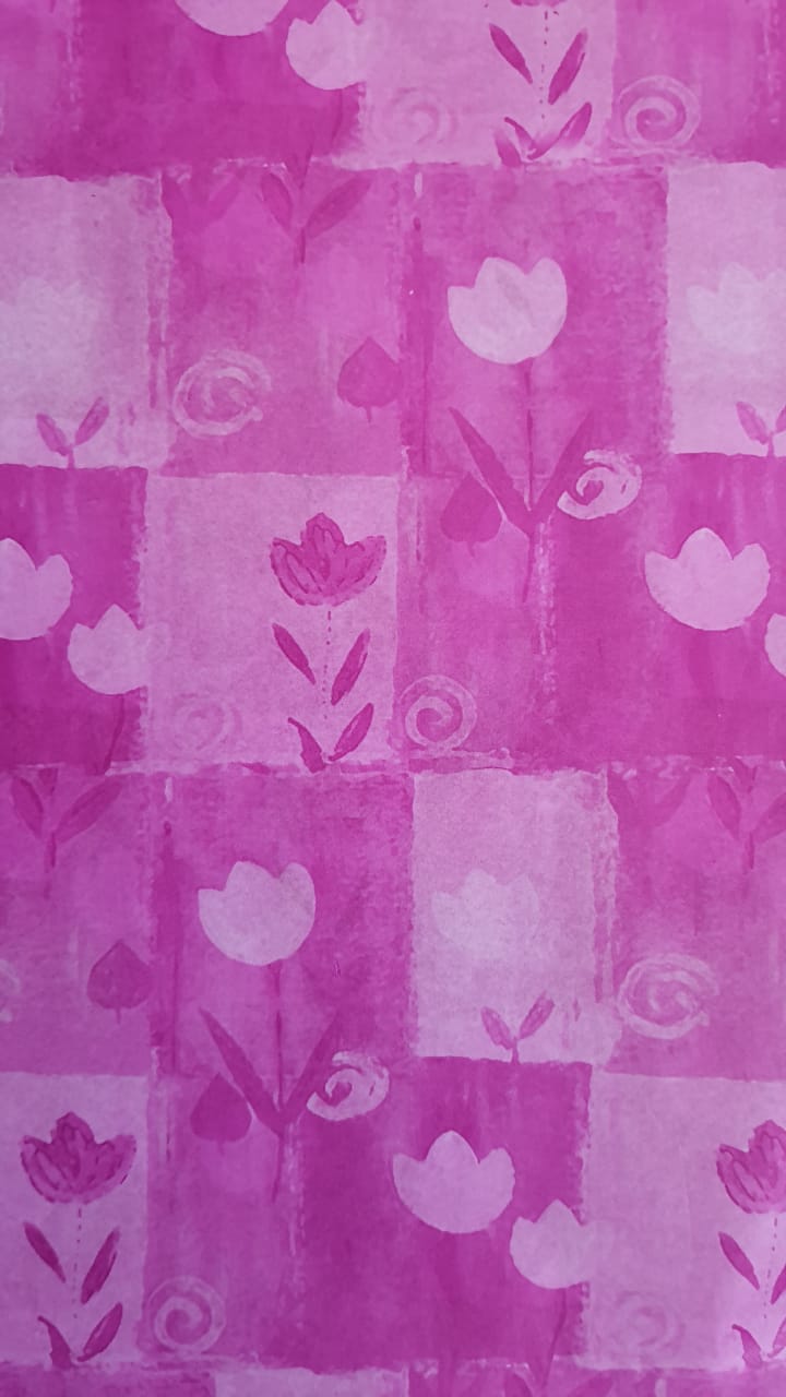 Papel Seda 50x70 Flor Tulipa Rosa 50 Unidades