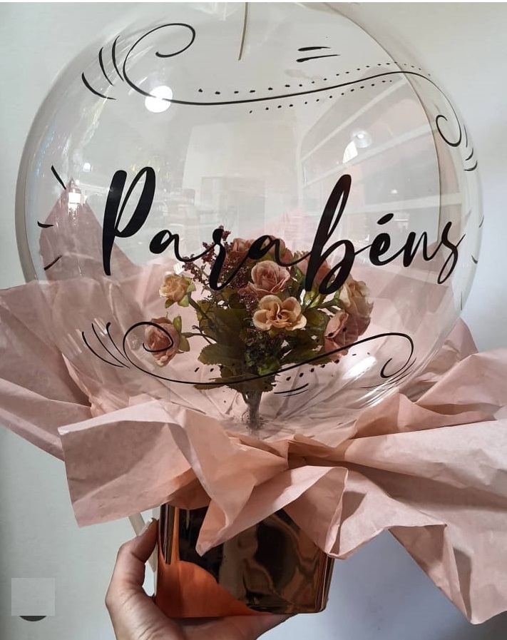 Vaso De Flor Bubble 18 Polegadas/ Cachepot Personalizado Unidade