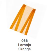Fita Progresso Voal Com Aurela Acetinada 10m 22mm Cor 066 Laranja