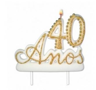 Vela 40 Anos Luxo Unidade