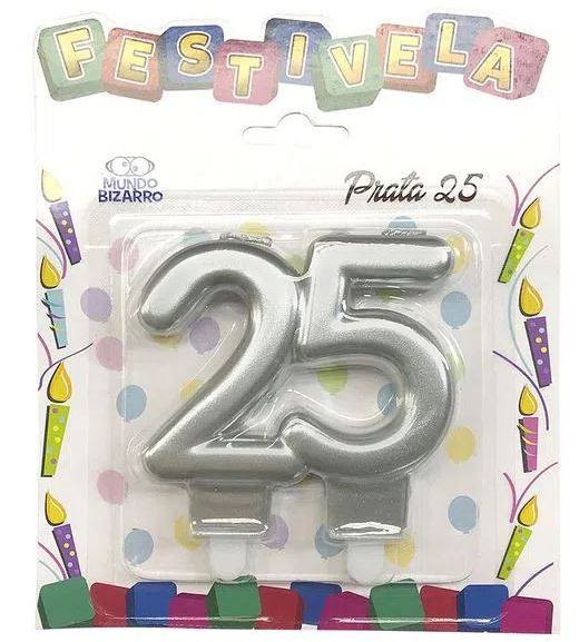 Festivelas Prata 25 Unidade