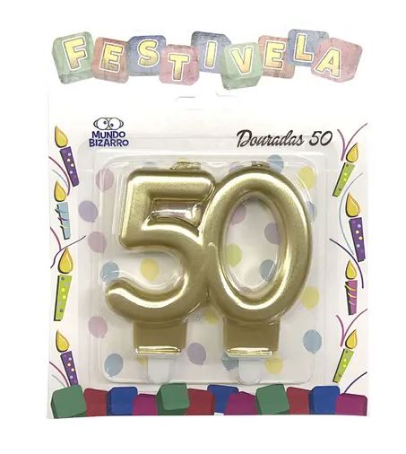 Festivelas Dourado 50 Unidade