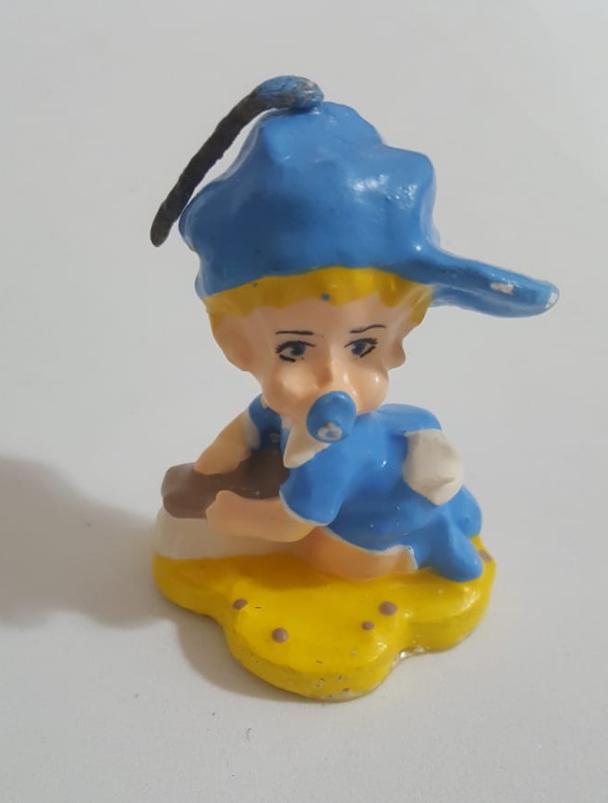 Vela Personagem Beb Azul
