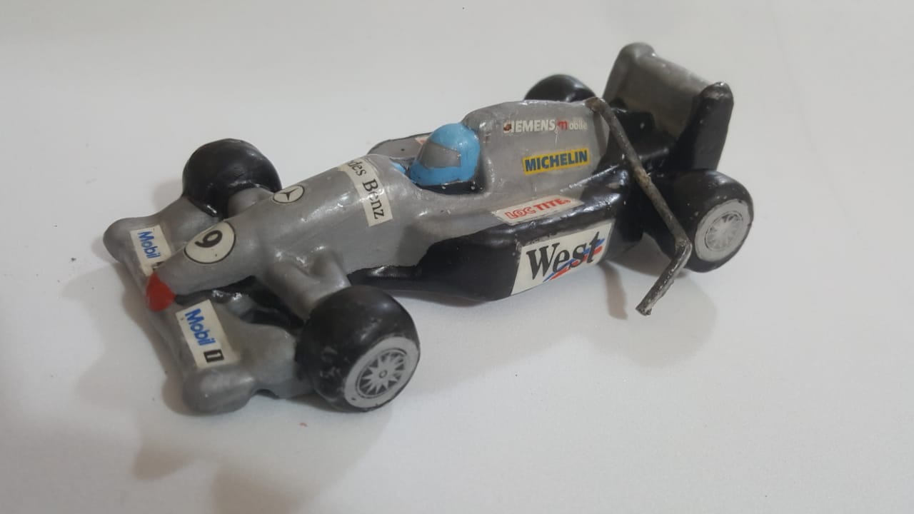 Vela Personagem Frmula Carro Preto Unidade