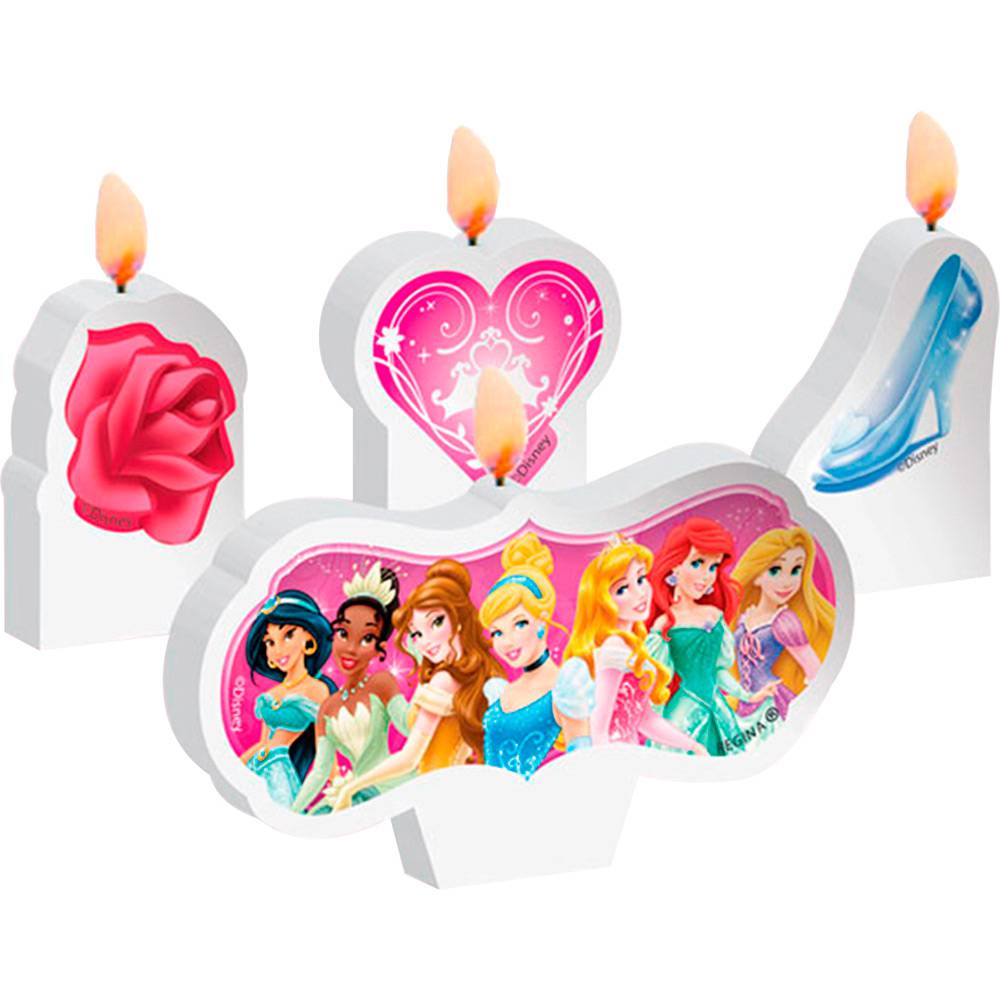 Vela Plana Princess Debutante Kit 04 Velas