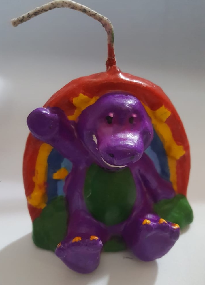 Vela Personagem Dino Unidade
