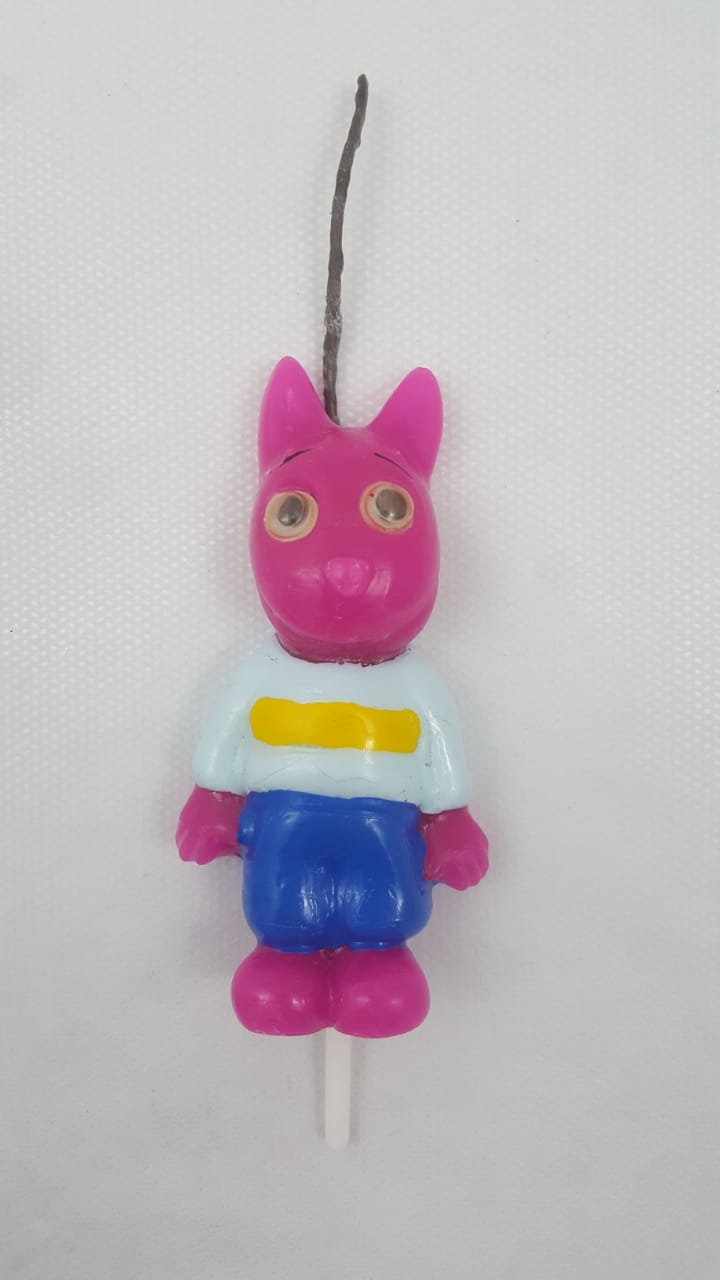 Vela Personagem Backy Pink Unidade
