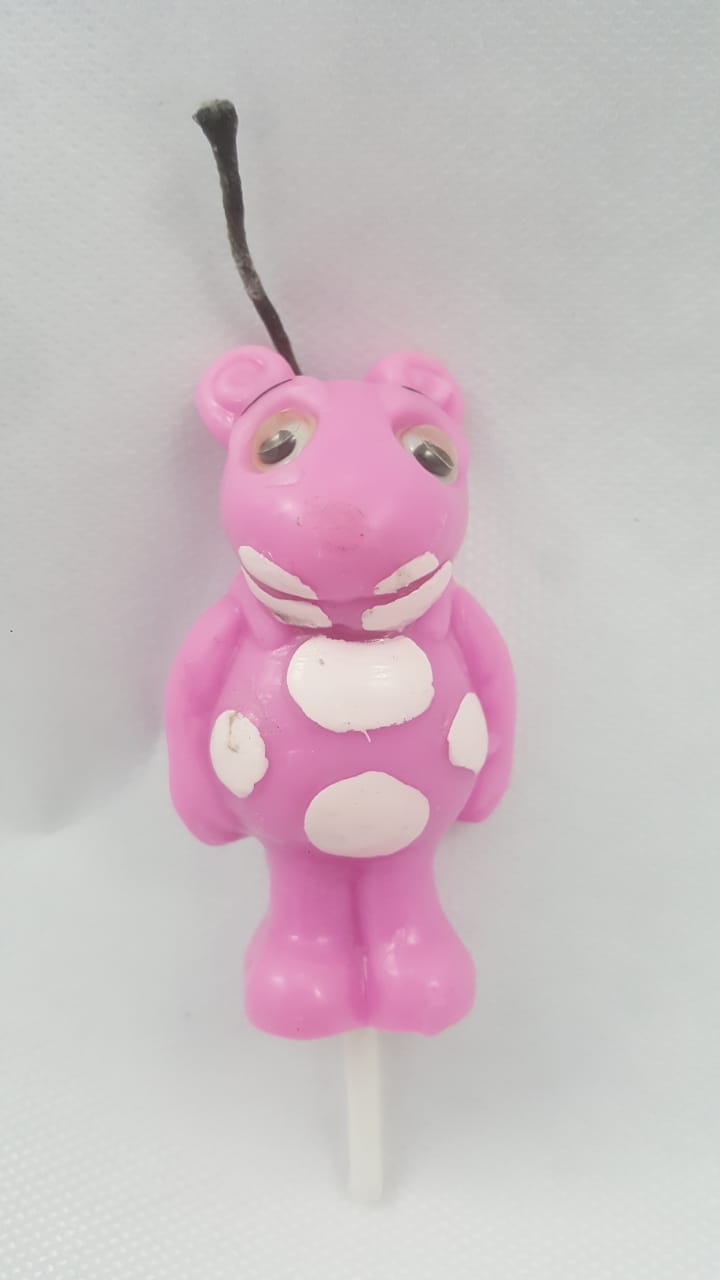 Vela Personagem Backy Rosa Unidade