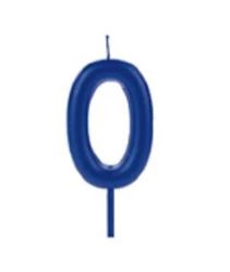 Vela Big Metalizada Azul N0 Unidade