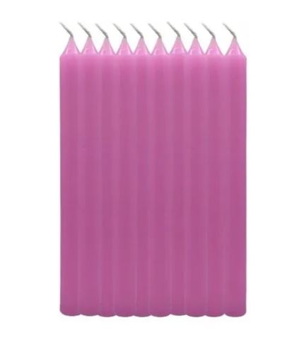 Vela Palitinho Rosa 24 Unidades