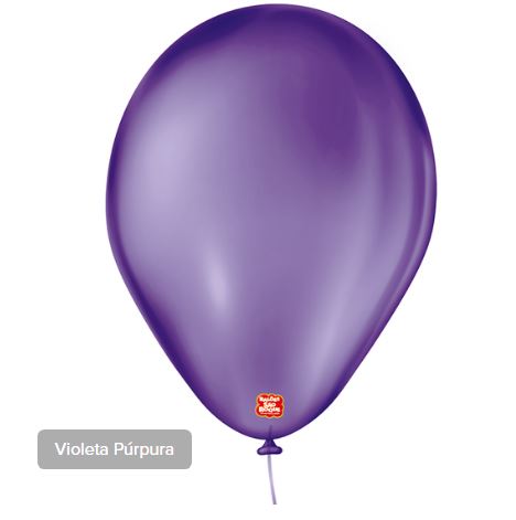 Balo N7 Cristal Violeta Prpura 50 Unidades