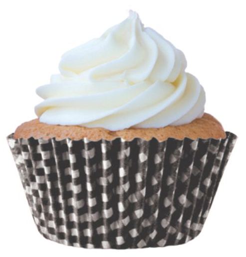 Forma Mini Cupcake Greasepel N2 Xadrez Preta